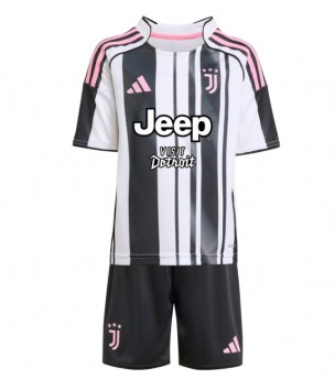 Billiga Juventus Dusan Vlahovic #9 Hemmatröja Barn 2025-26 Kortärmad (+ Korta byxor)